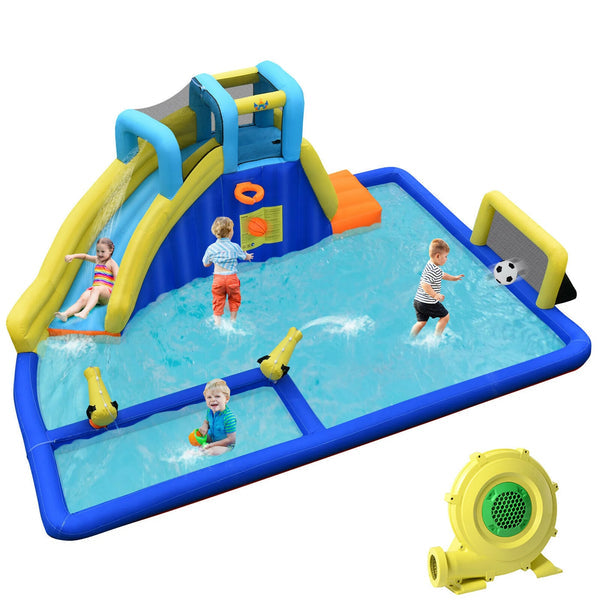Inflatable Water Slide Climbing Bounce House Splash Pool