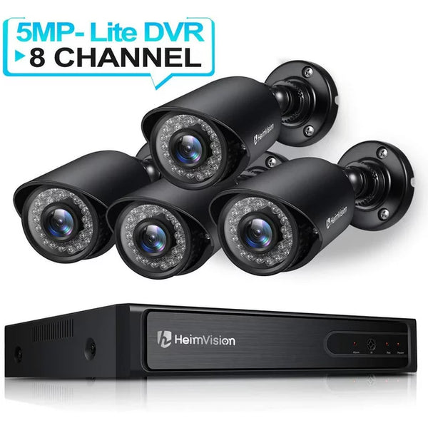 4 Pack 1080P Wired Security Camera System