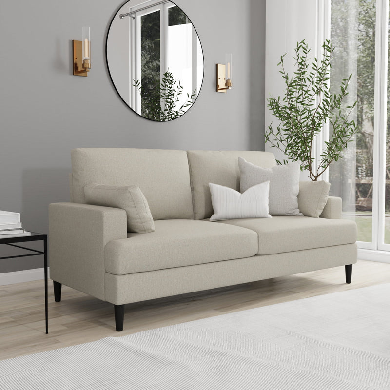 Hillsdale Furniture Positano Square Arm 3-Seater Rectangle Sofa
