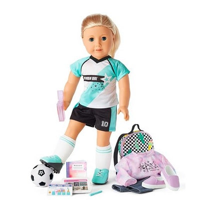 American Girl Truly Me 18-inch Doll School Day to Soccer Play Sets