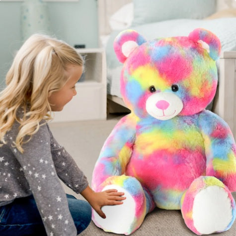 24-Inch Build-A-Bear Tie Dye Plush Teddy Bear