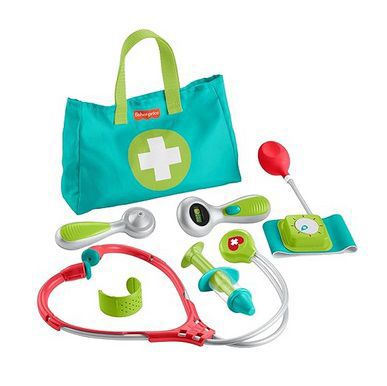 Fisher-Price Preschool Pretend Play Medical Kit 7-Piece Doctor Bag