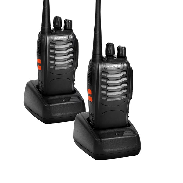 2 Walkie Talkies with Earpieces