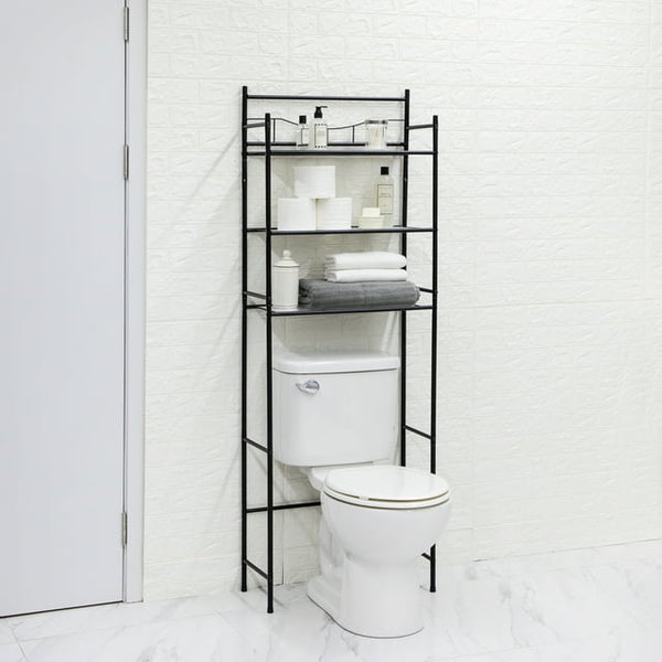 Mainstays 3-Shelf Over the Toilet Steel Wall Mount Storage Shelf Unit