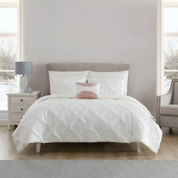 Mainstays Cream 10 Piece Bed in a Bag Comforter Set (Queen Or King Size)