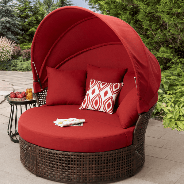 Mainstays Tuscany Ridge 2-Piece Outdoor Daybed with Retractable Canopy
