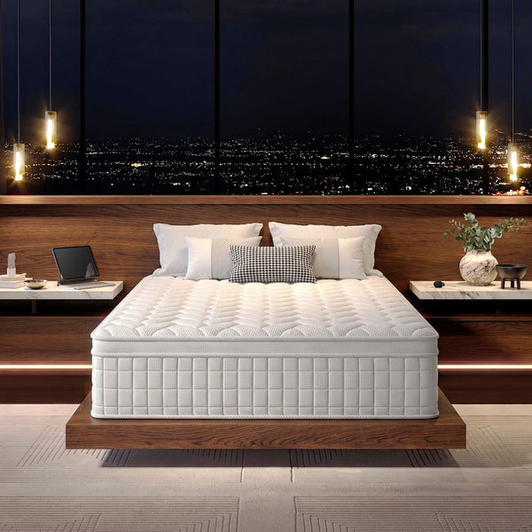 Ebern Designs Medium Memory Foam Pocket Spring Hybrid Mattress