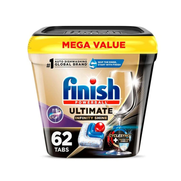 62 Finish Ultimate Infinity Shine Dishwasher Pods