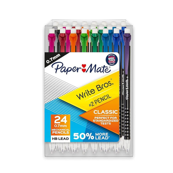 24-Pack Paper Mate Mechanical Pencils 0.7mm Write Bros.