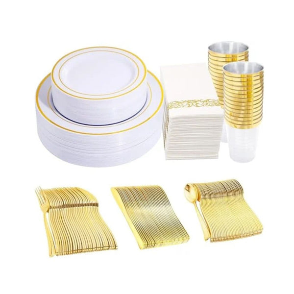 350 Pieces Disposable Dinnerware