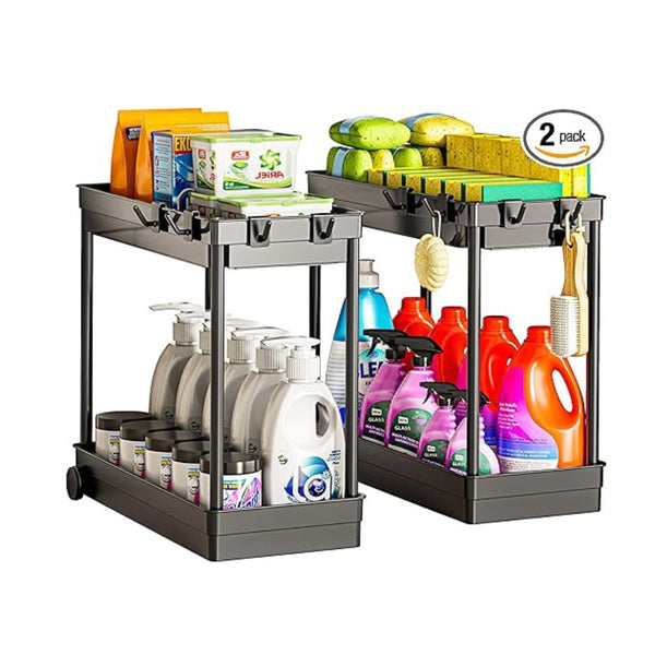 2 Pack Under Sink Organizer