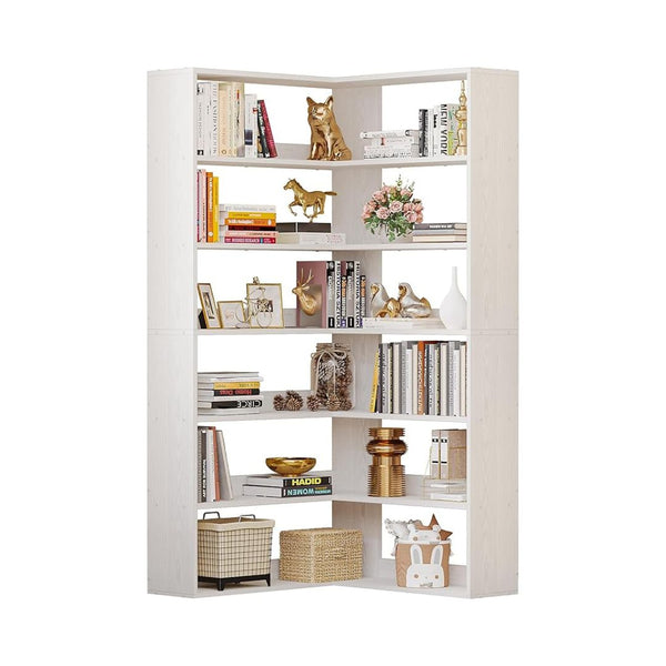 6 Tier Corner Bookcase