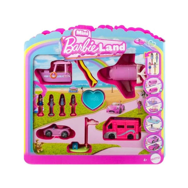 4 BarbieLand Doll & Vehicles Set