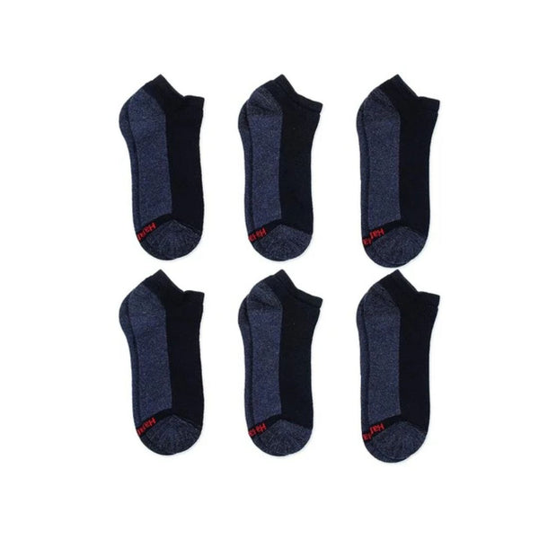 6 Pairs Hanes Men's Max Cushion Low Cut Socks