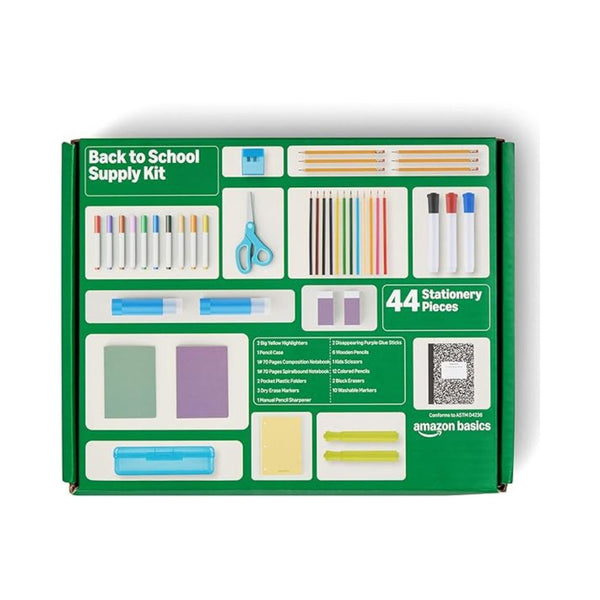 44-Piece Amazon Basics Student Success Kit