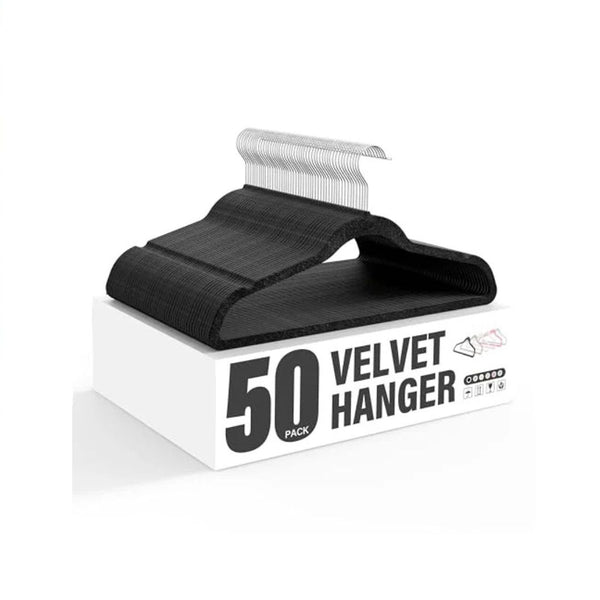 50-Pack Simple Deluxe Slim Velvet Hangers