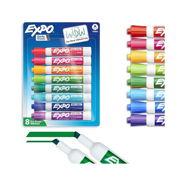 8-Count EXPO Low Odor Dry Erase Markers
