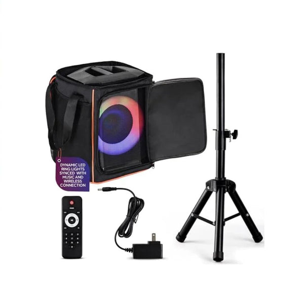 Pyle 120W Portable Bluetooth Speaker with Tripod & Bag