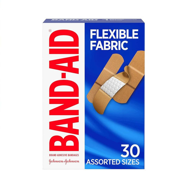 30-Count Band-Aid Brand Flexible Fabric Adhesive Bandages