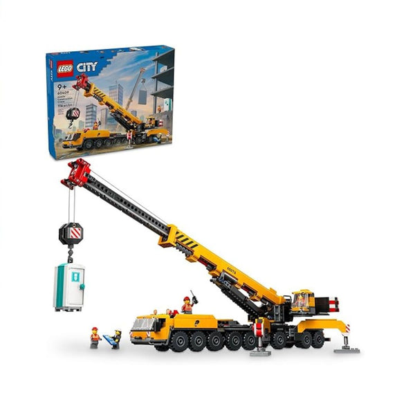 LEGO City Yellow Mobile Construction Crane Toy Set