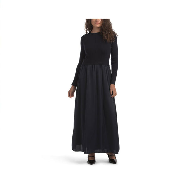 Long Sleeve Twofer Maxi Dress
