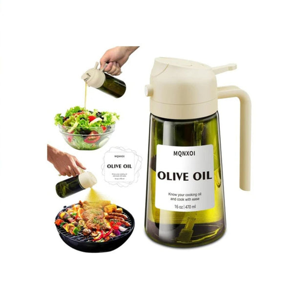2-in-1 Glass Oil Sprayer & Dispenser