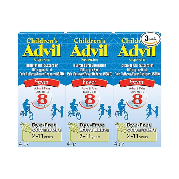 3-Pack Advil Children's Pain Reliever and Fever Reducer