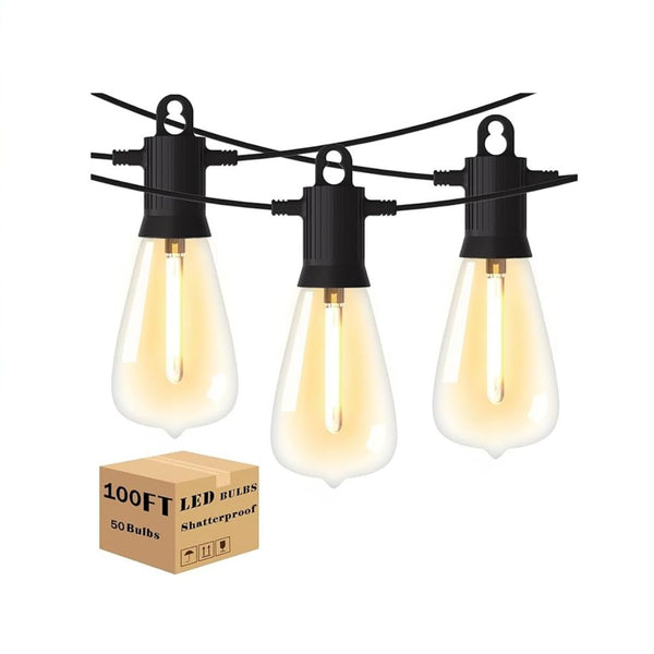 100-Ft Outdoor Waterproof LED String Lights