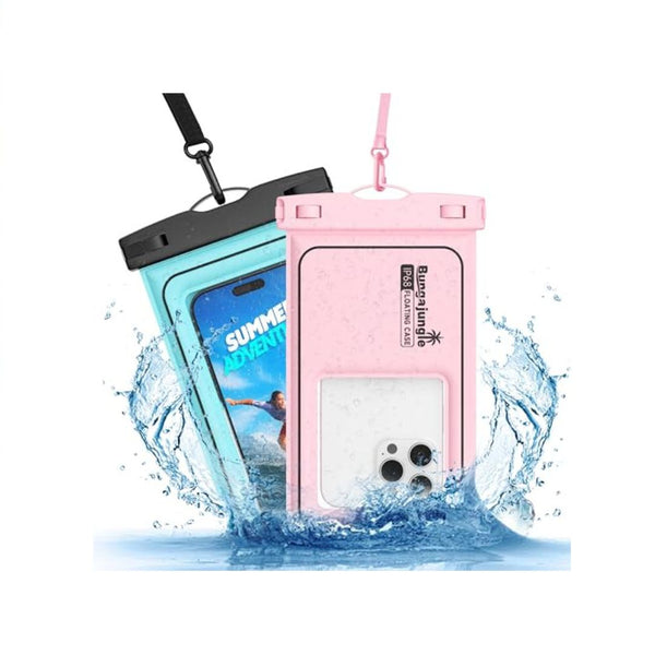 2 Pack Waterproof Floating Phone Pouch Case IP68
