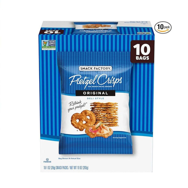 10-Count Snack Factory Pretzel Crisps