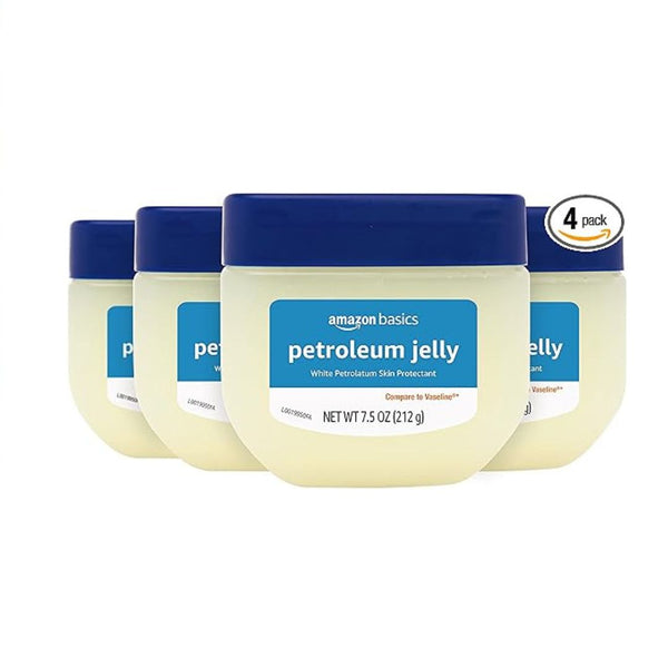 4 Pack Amazon Basics Petroleum Jelly Skin Protectant