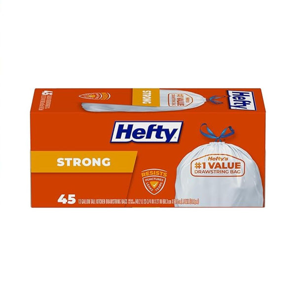 45-Count Hefty Strong Tall Kitchen Trash Bags
