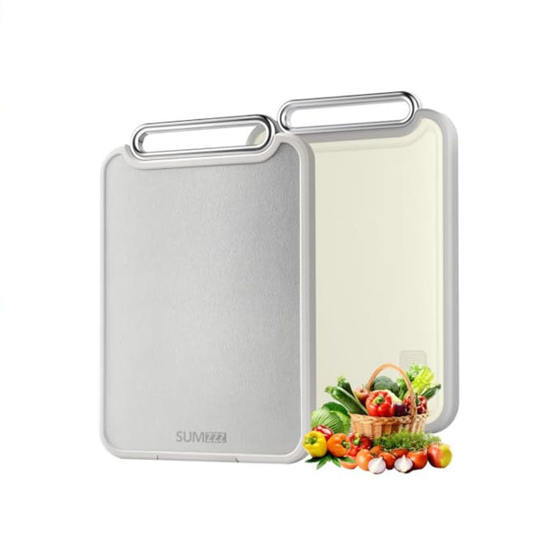 Large Double Sided Stainless Steel Cutting Board 16x11