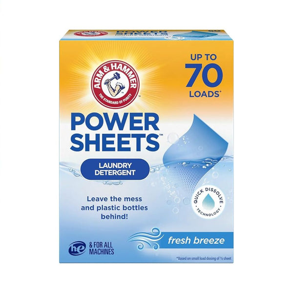 35 Pack ARM & HAMMER Fresh Breeze Laundry Sheets