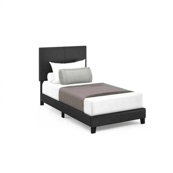 FURINNO Twin Size Upholstered Bed Platform