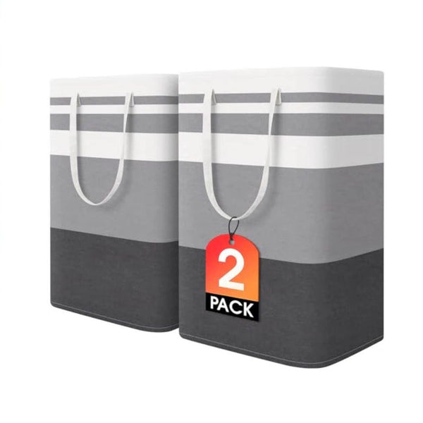 2 Pack Large Collapsible Laundry Baskets with Handles