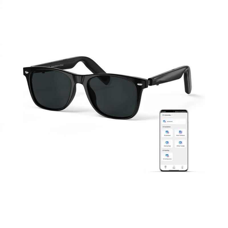 AI Smart Glasses with Real-Time Translation & Bluetooth Audio