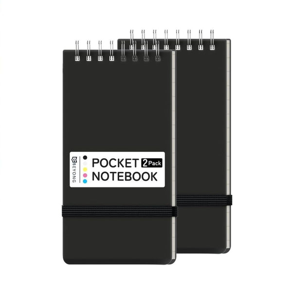 2-Pack Small Pocket Notebook Journal
