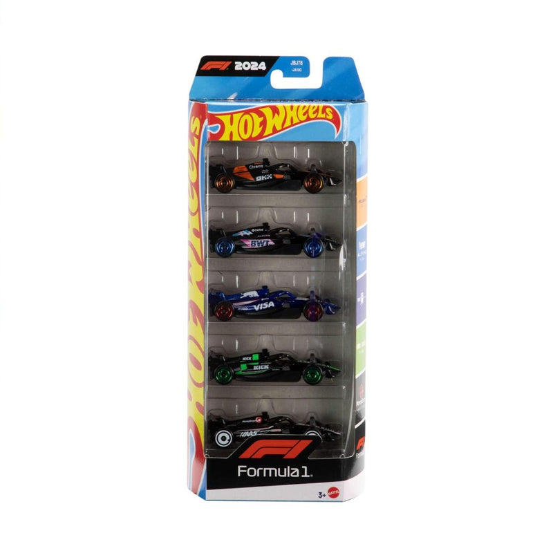 5-Pack Hot Wheels Toy Cars Formula 1