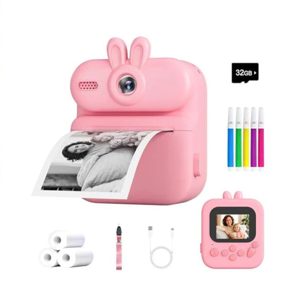 Kids Instant Print Camera with 32GB SD Card