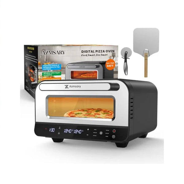 Indoor Pizza Oven 12 Inch, 5-in-1 Multifunctional