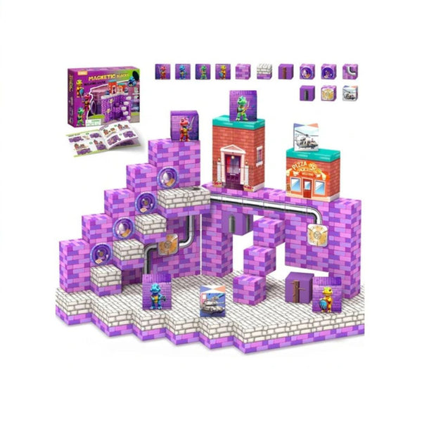 48-Piece Magnetic Building Blocks Toy Set