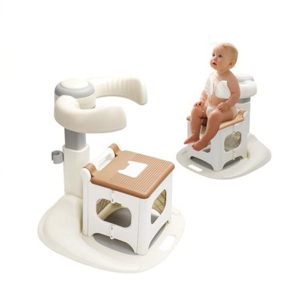 Foldable Baby Shower Stand with Adjustable Seat Support