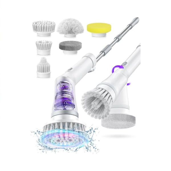 6 Head Electric Spin Scrubber Cordless Shower Cleaner