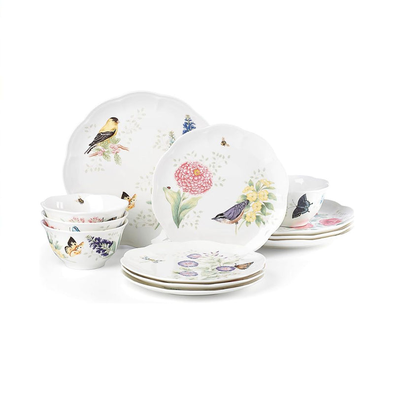 12-Piece Lenox Butterfly Meadow Flutter Dinnerware Set