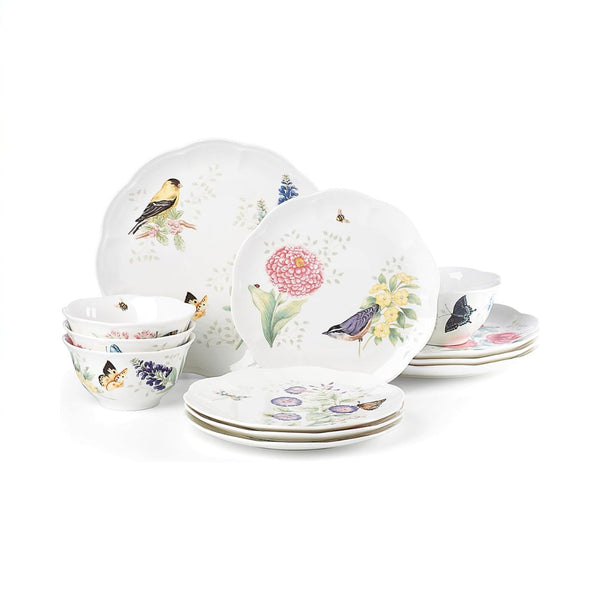 12-Piece Lenox Butterfly Meadow Flutter Dinnerware Set