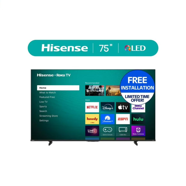 Hisense 75” H5 QLED 4K Roku Smart TV