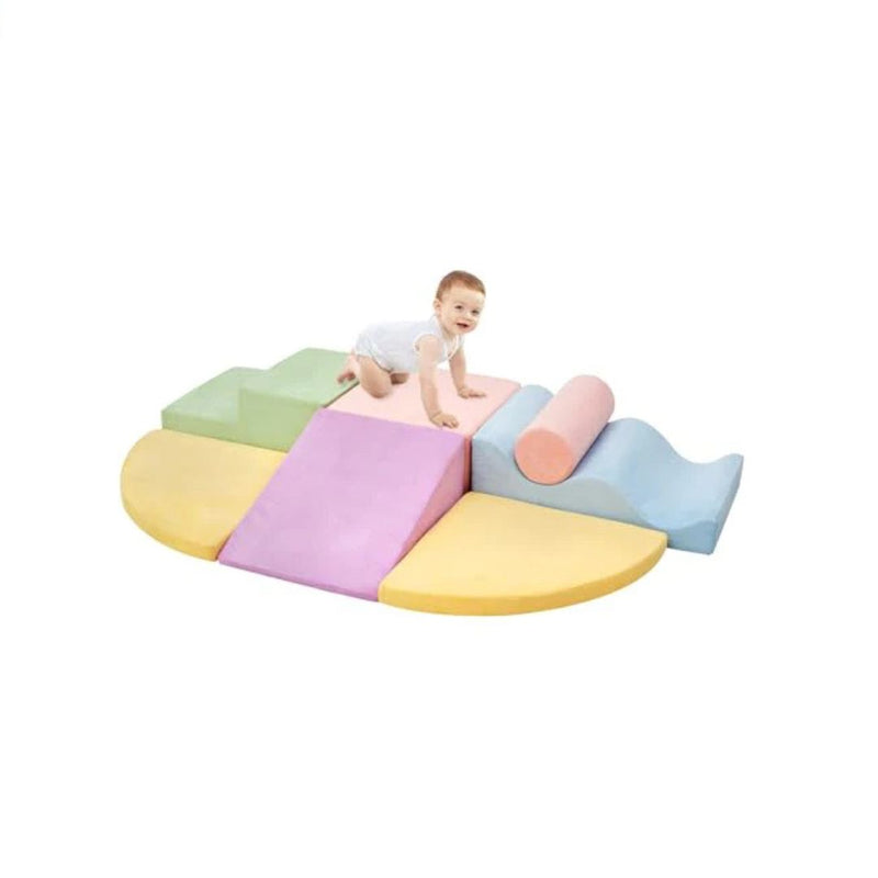 7 Piece Toddler Foam Climbing Blocks Indoor Playset