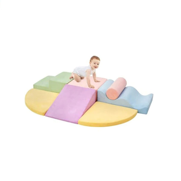 7 Piece Toddler Foam Climbing Blocks Indoor Playset