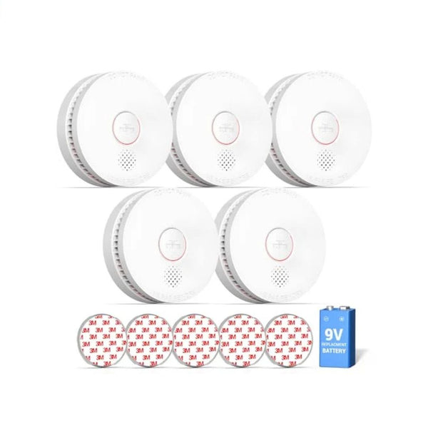 5 Pack Siterwell Smoke Detectors